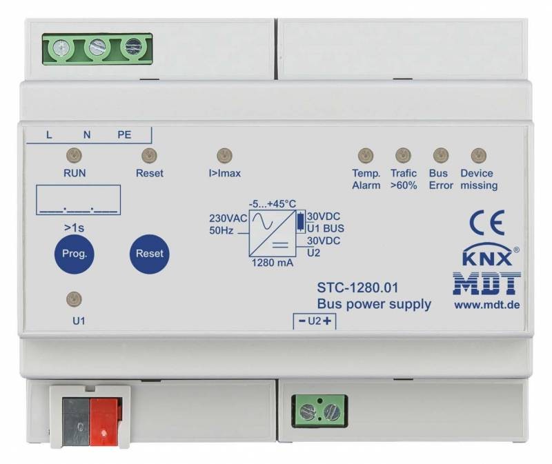 ALIMENTATION MDT KNX AVEC FONCTION DE DIAGNOSTIQUE  1280
