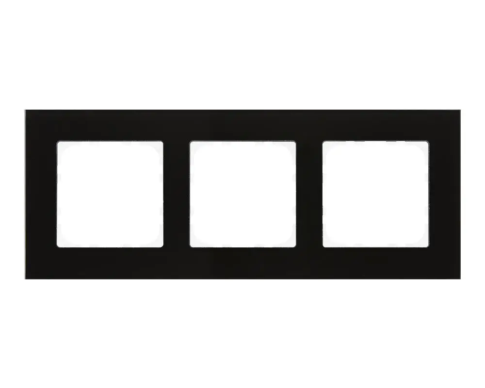 [BE-GTR3S.01S] CADRE MDT EN VERRE NOIR 3X 55 MM