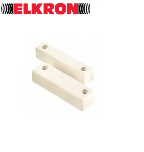 [MMS01] CONTACT MAGNETIQUE ELKRON  PLASTIQUE BLANC APPARENT