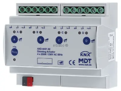 [AKD-0401.02] MODULE MDT VARIATION 4CHS KNX  250W 230 V AC