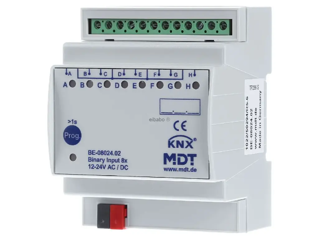 MODULE MDT ENTREE BINAIRE  KNX DNI 08 CHS, 24VAC/DC