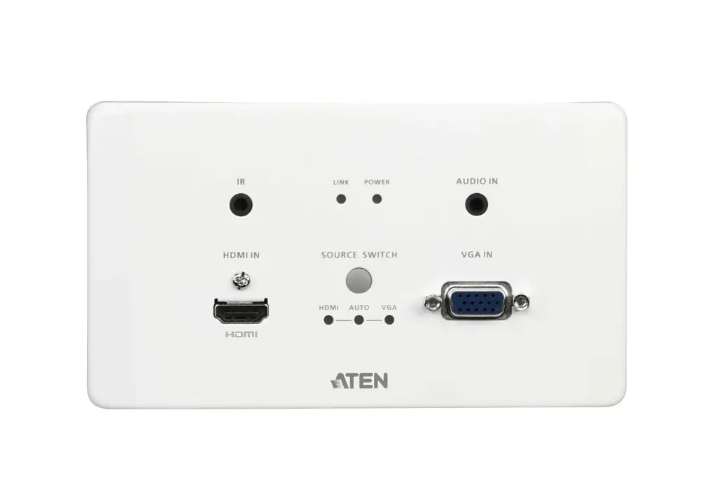 [VE2812AEUT-AT-G] INTERFACE ATEN VGA HDMI HDBASET 4K AVEC PLAQUE MURAL UE    