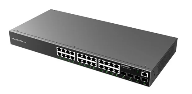 SWITCH GRANDSTREAM RESEAU NIVEAU 2+ 24 PORTS POE GIGABIT