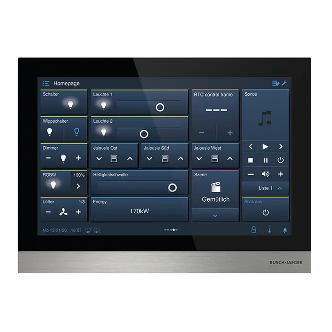 ECRAN BUSCH JAEGER IP 10 PUCE LAN/LAN
