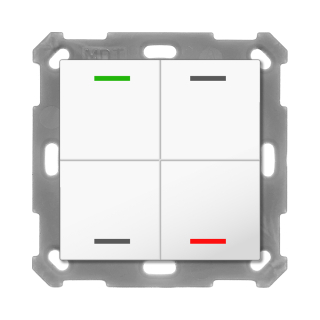 INTERRUPTEUR  MDT EN VERRE KNX 55 RGBW AVEC CAPTEUR