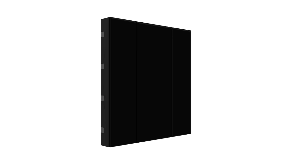 INTERRUPTEUR INTERRA 02 BOUTON PLASTIQUE NOIR