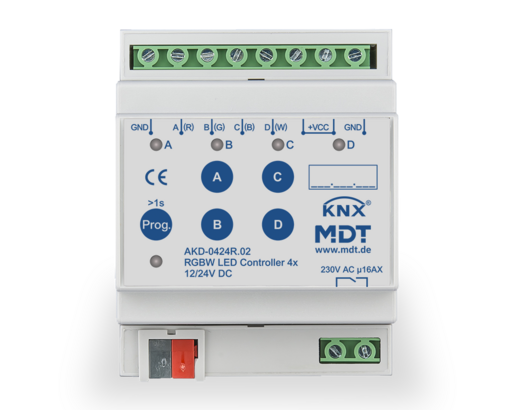 MODULE MDT CONTROLEUR LED KNX RGB+W 12-24 V