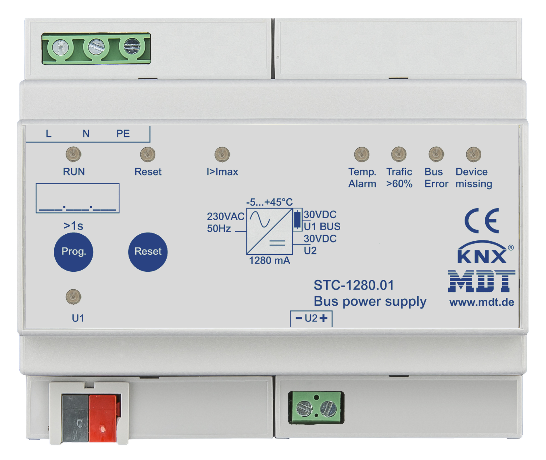 [STC-1280.01] ALIMENTATION MDT KNX AVEC FONCTION DE DIAGNOSTIQUE  1280