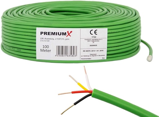 [CBUSEIB] CABLE KNX CAE 2 X 2 X 0.80 GAINE PVC 