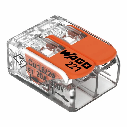 [WAGO 221-412] CONNECTEUR WAGO 221-412  2 POLES