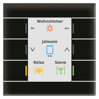[BE-GT20S.02 ] INTERRUPTEUR MDT EN VERRE KNX 6 BOUTON