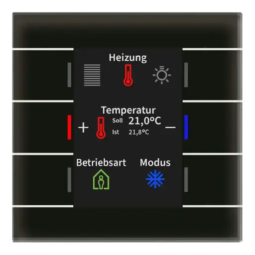 [BE-GT2S.021] INTERRUPTEUR MDT EN VERRE KNXAVEC THERMOSTAT