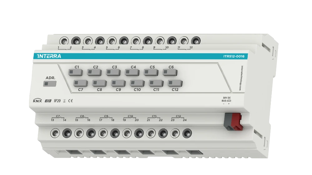 [ITR512] MODULE INTERRA ACTIONNEUR KNX 12 CHANNEL 