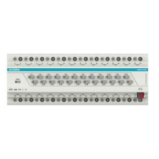 [ITR524-16A] MODULE INTERRA ACTIONNEUR KNX 24 CHANNEL 